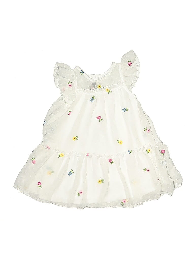 Pre-owned Lilt Kids' Dress In White