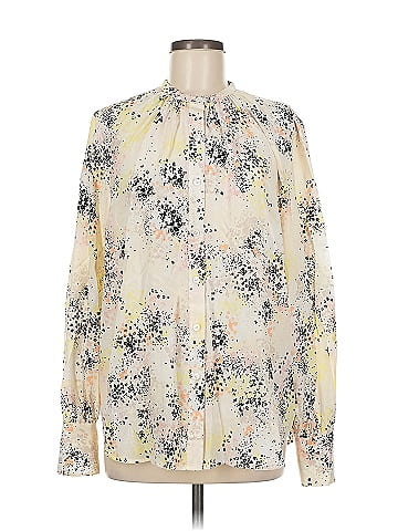 Equipment Long Sleeve Silk Top (view 1)