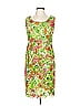 Carlisle 100% Polyester Print Green Cocktail Dress Size 12 - photo 1