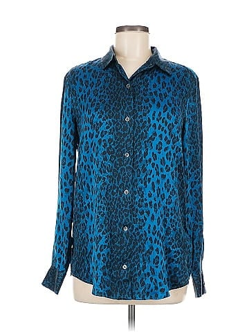 Equipment Long Sleeve Silk Top (view 1)