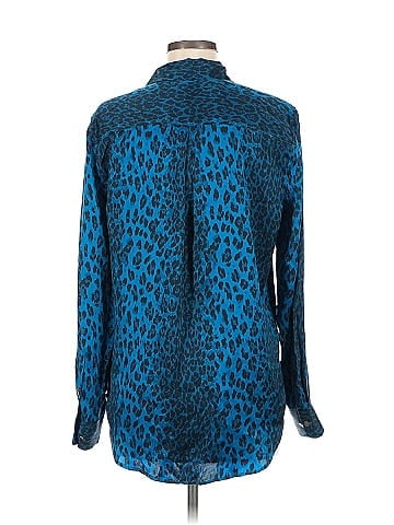 Equipment Long Sleeve Silk Top (view 2)