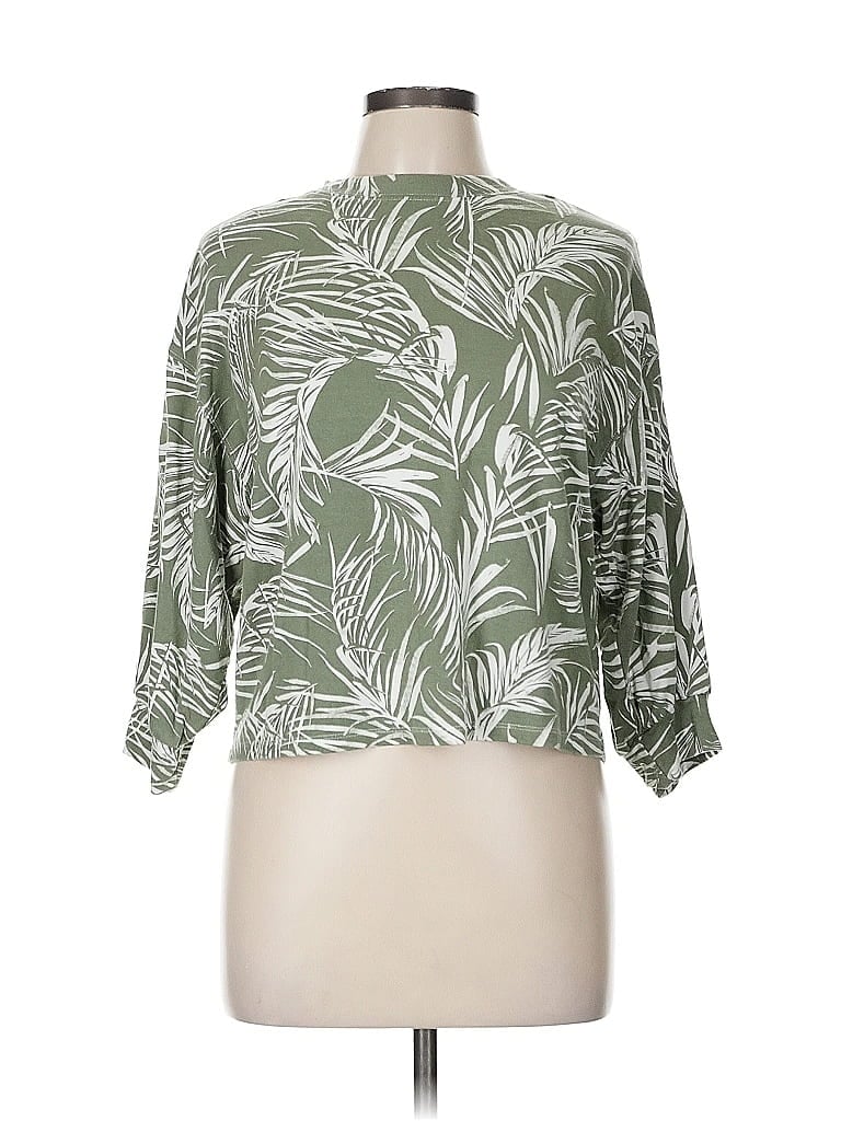 Click to view more detailed imagery on our partner's website Pre-owned Rachel Zoe Tjx 3/4 Sleeve T-shirt In Green