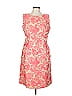 Lafayette 148 New York Paisley Pink Cocktail Dress Size 12 - photo 1