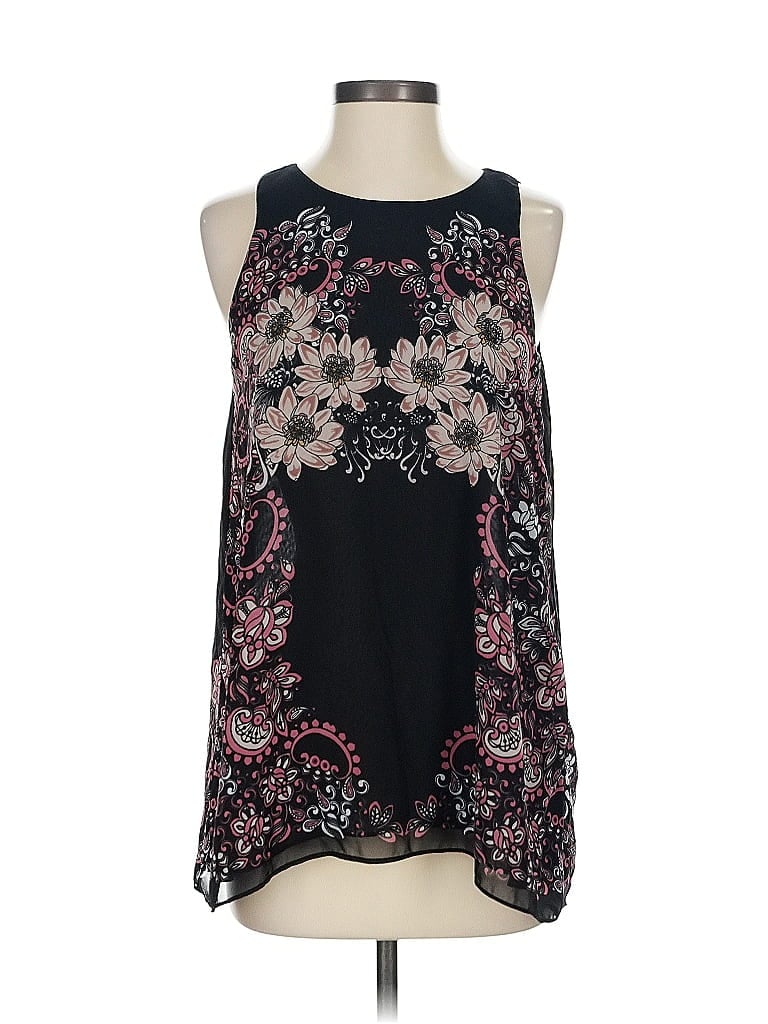 Pre-owned Max Studio Sleeveless Blouse In Black