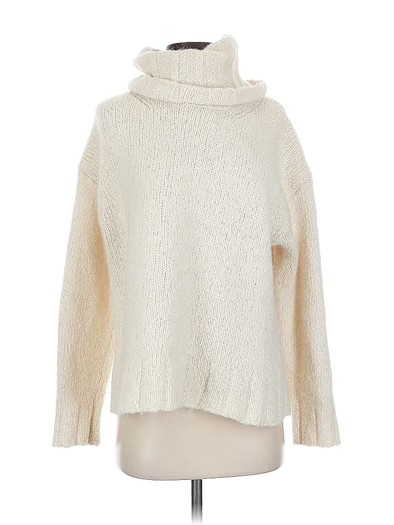 Nili Lotan Ivory Turtleneck Sweater Size S - photo 1