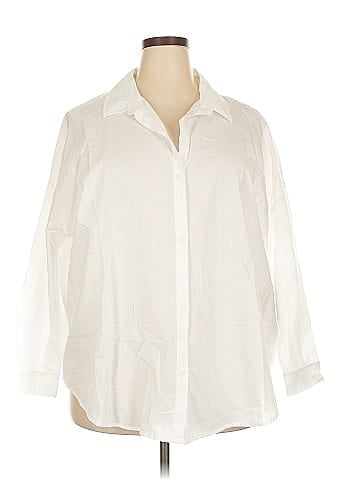 Melrose and Market 3/4 Sleeve Button-Down Shirt (view 1)