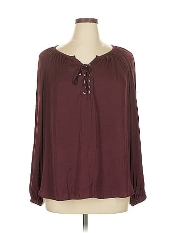 Jennifer Lopez Long Sleeve Blouse (view 1)