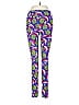Lularoe Print Purple Leggings One size - photo 1