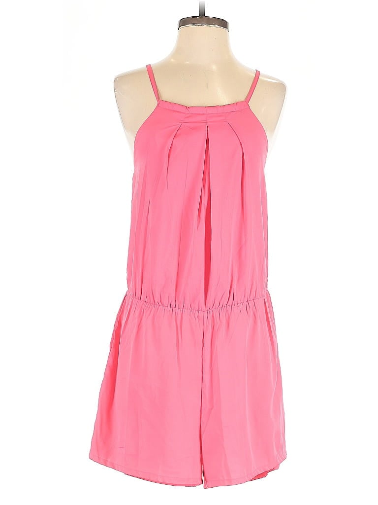 Pre-owned Derek Heart Romper In Pink