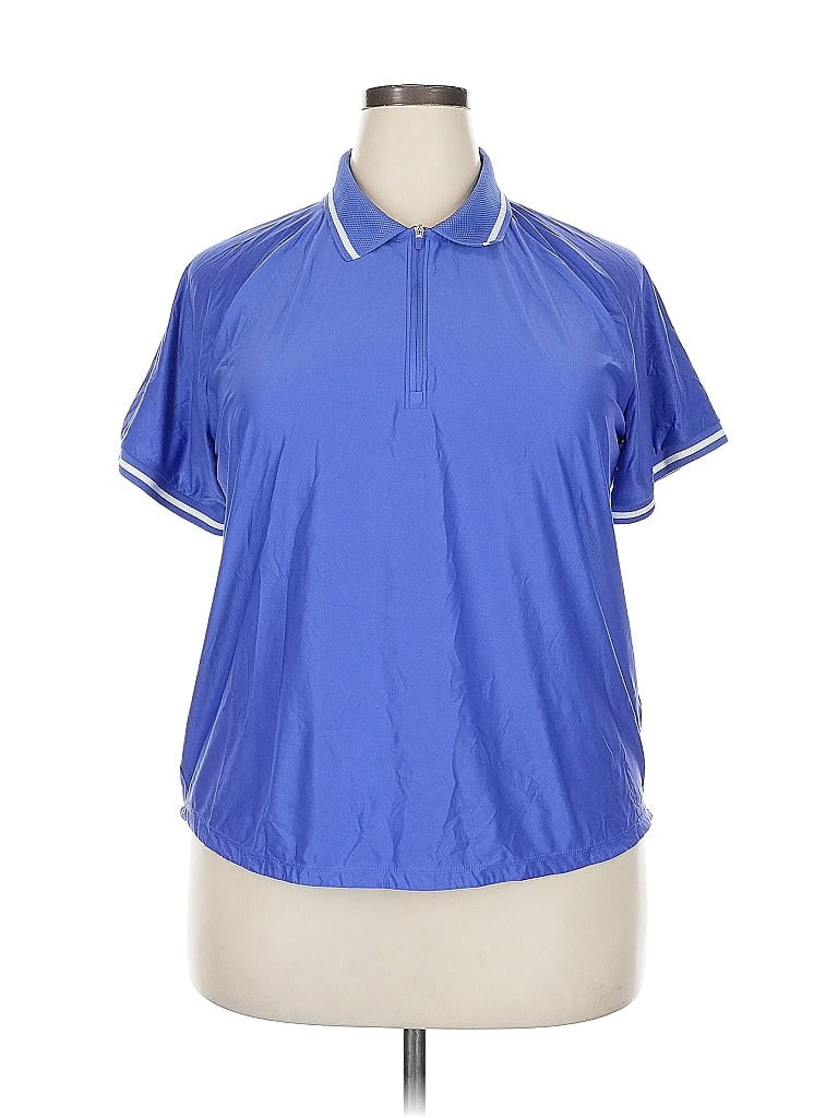 Pre-owned Mondetta Short Sleeve Polo Shirt In Blue
