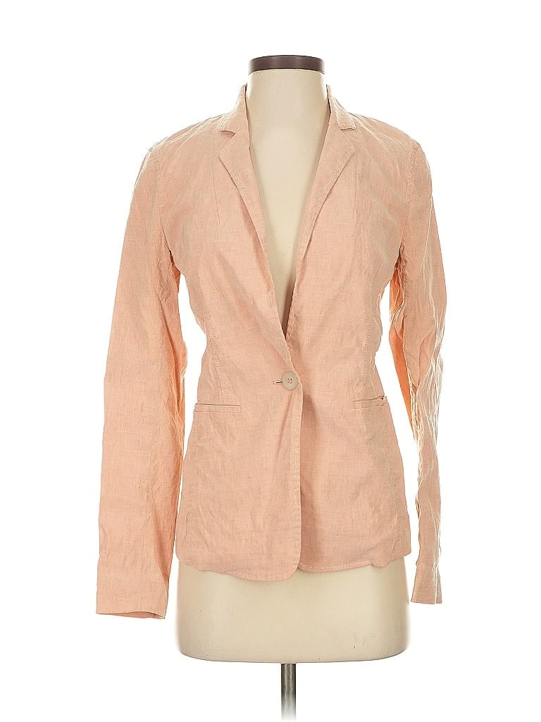 Pre-owned Lafayette 148 Blazer Jacket In Orange