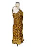 Audrey 3+1 100% Polyester Animal Print Yellow Cocktail Dress Size M - photo 5