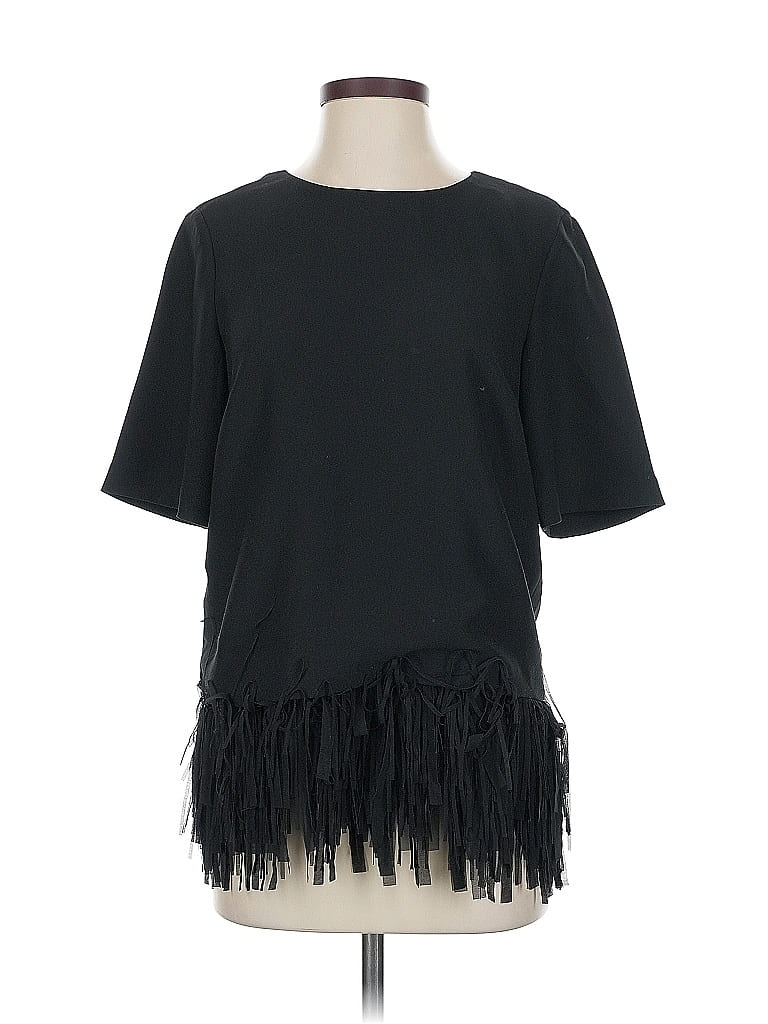 Click to view more detailed imagery on our partner's website Pre-owned Banana Republic Short Sleeve Top Black Crew Neck Tops