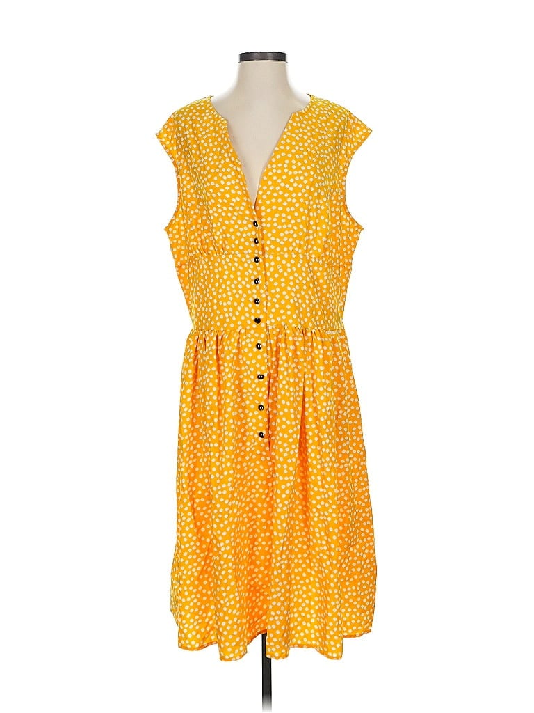 Sucrefas Casual Dress In Yellow