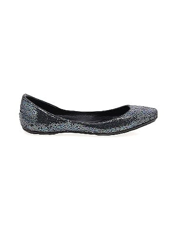 Jimmy Choo Glitter Fabric Square-Toe Flats (view 1)
