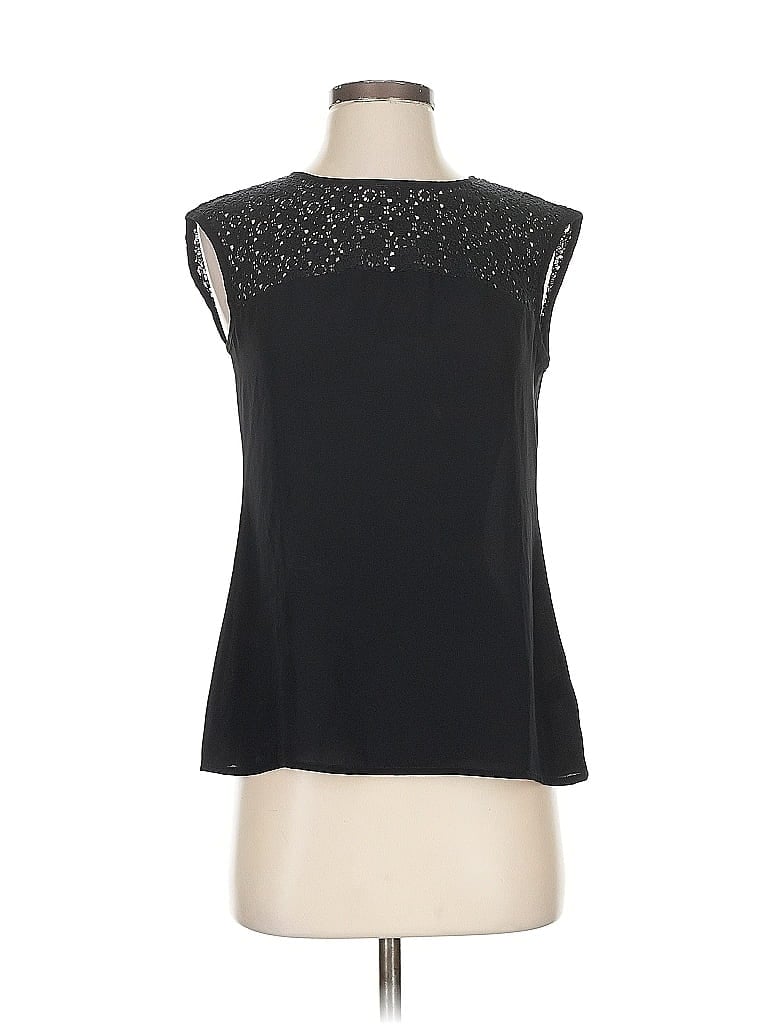 Pre-owned Banana Republic Sleeveless Blouse In Black