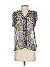 Let Me Be 100% Polyester Green Short Sleeve Blouse Size XXS - photo 1