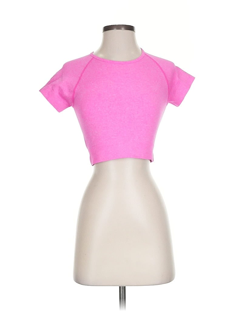 Pre-owned Unbranded Short Sleeve T-shirt In Pink