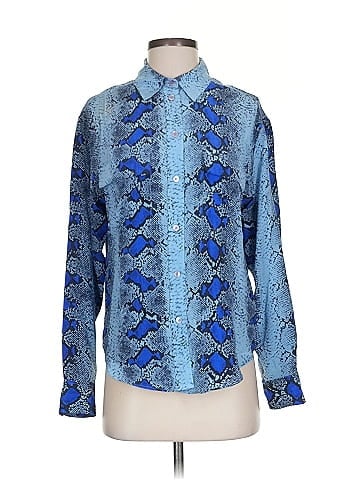 Equipment Long Sleeve Silk Top (view 1)