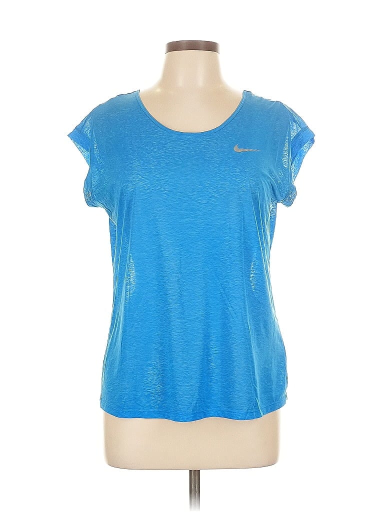 Pre-owned Nike Active T-shirt In Blue