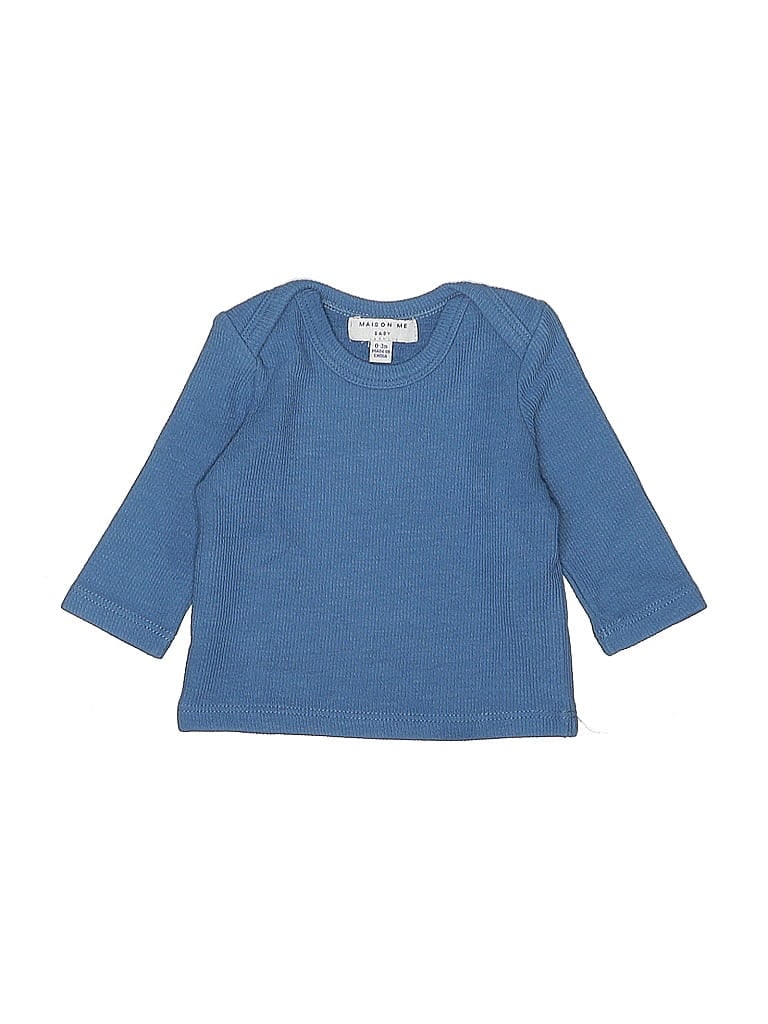 Click to view more detailed imagery on our partner's website Pre-owned Maison Me Babies' 3/4 Sleeve T-shirt In Blue