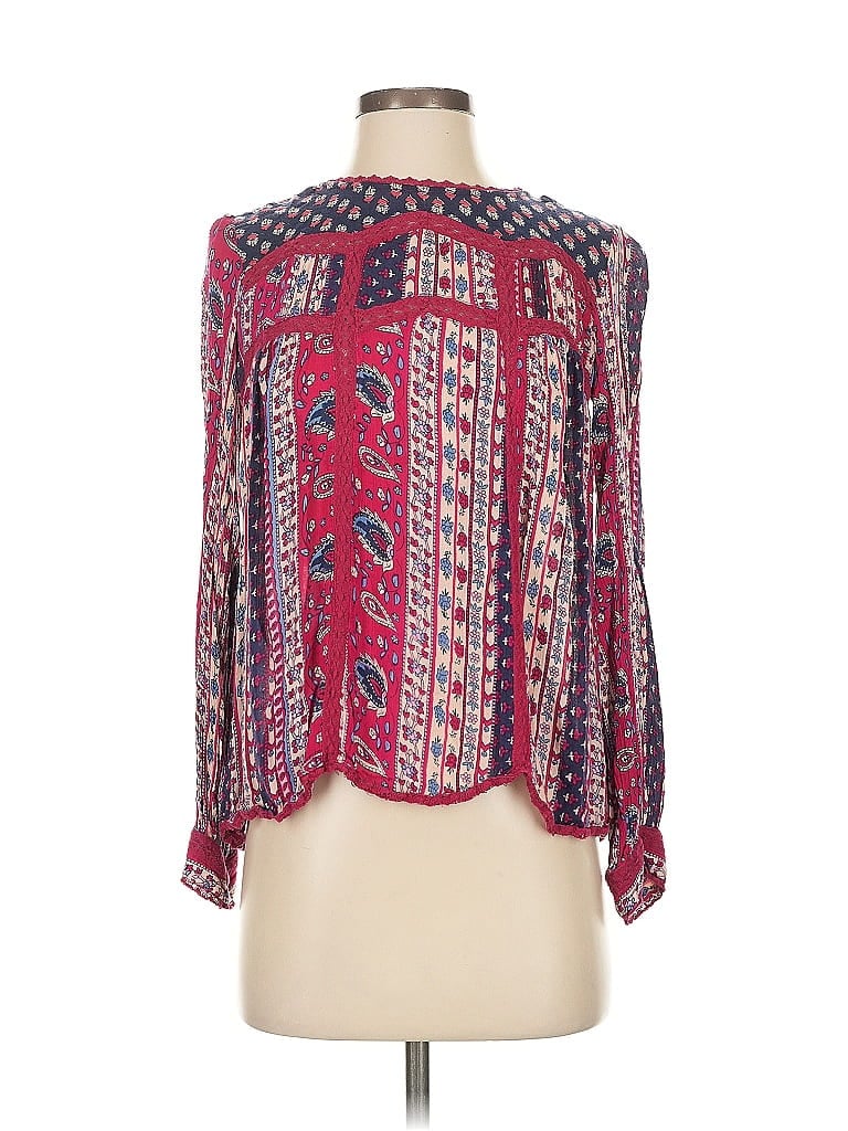 MAEVE Pre-owned Long Sleeve Blouse In Pink