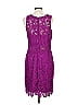 ML Monique Lhuillier 100% Polyester Purple Cocktail Dress Size 12 - photo 2