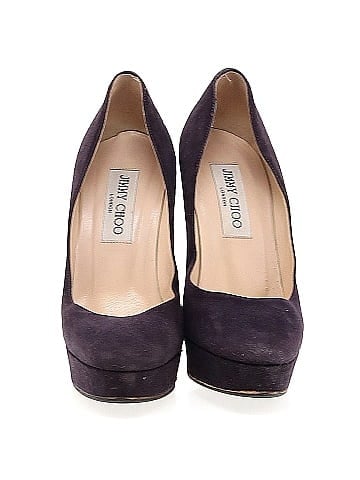 Jimmy Choo Suede Cosmic Platform Pumps 125mm (view 2)