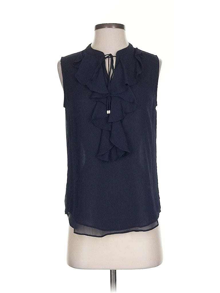 Pre-owned Tommy Hilfiger Sleeveless Blouse In Blue
