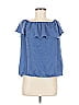 Charming Charlie 100% Rayon Blue Short Sleeve Top Size M - photo 1