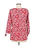 Belle By Kim Gravel Red 3/4 Sleeve Blouse Size M - photo 3