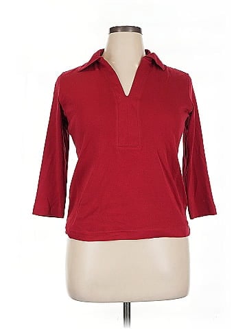 Oxford 3/4 Sleeve Top (view 1)