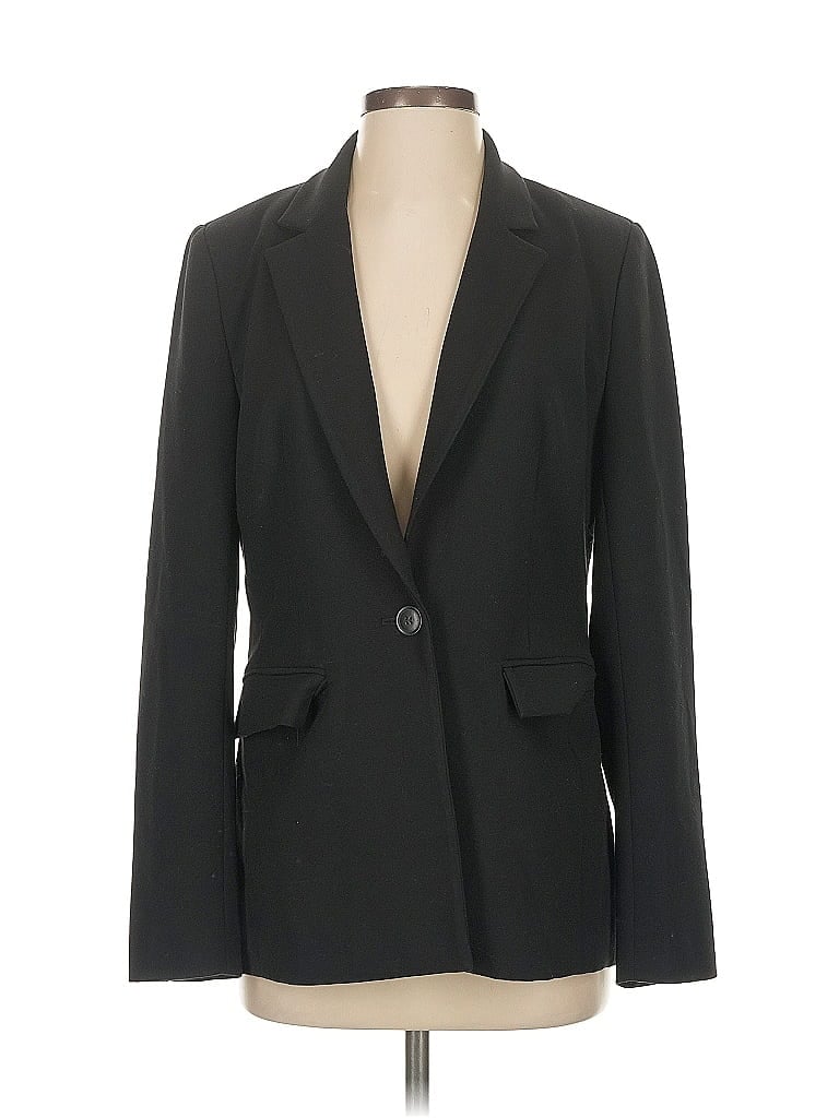 Pre-owned Halogen Blazer Jacket In Black