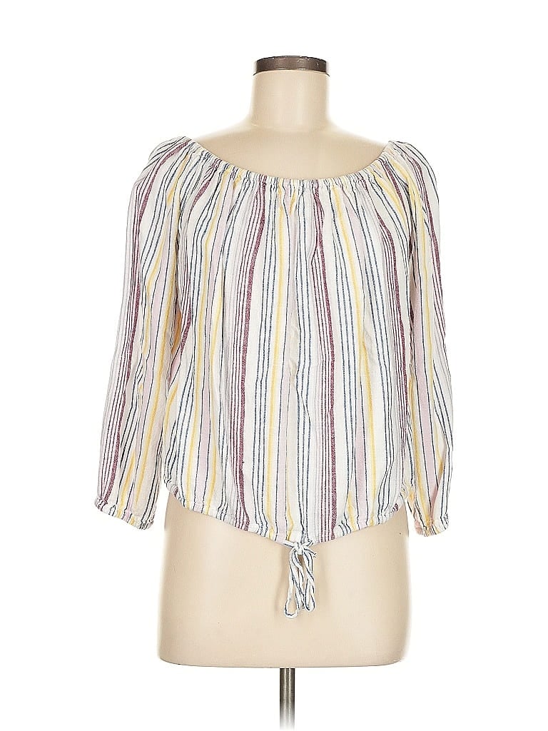 Pre-owned Gap 3/4 Sleeve Blouse In Yellow