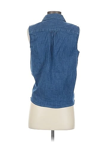 Anne Klein Sleeveless Button-Down Shirt (view 2)