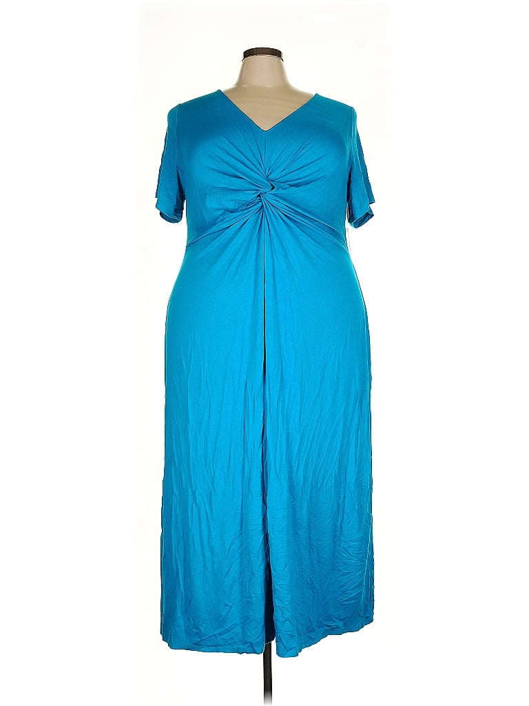 Catherines Blue Casual Dress Size 24WP - photo 1