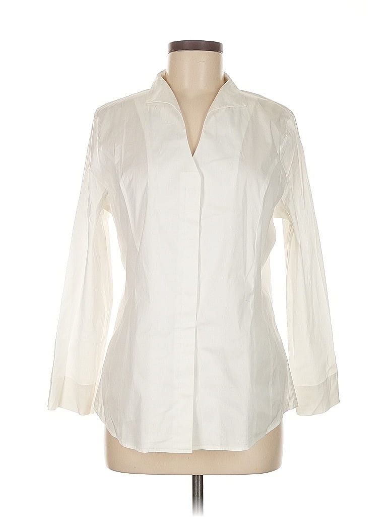 misook Ivory Long Sleeve Blouse Size M - photo 1