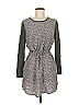 Lou & Grey 100% Rayon Tweed Gray Casual Dress Size M - photo 1