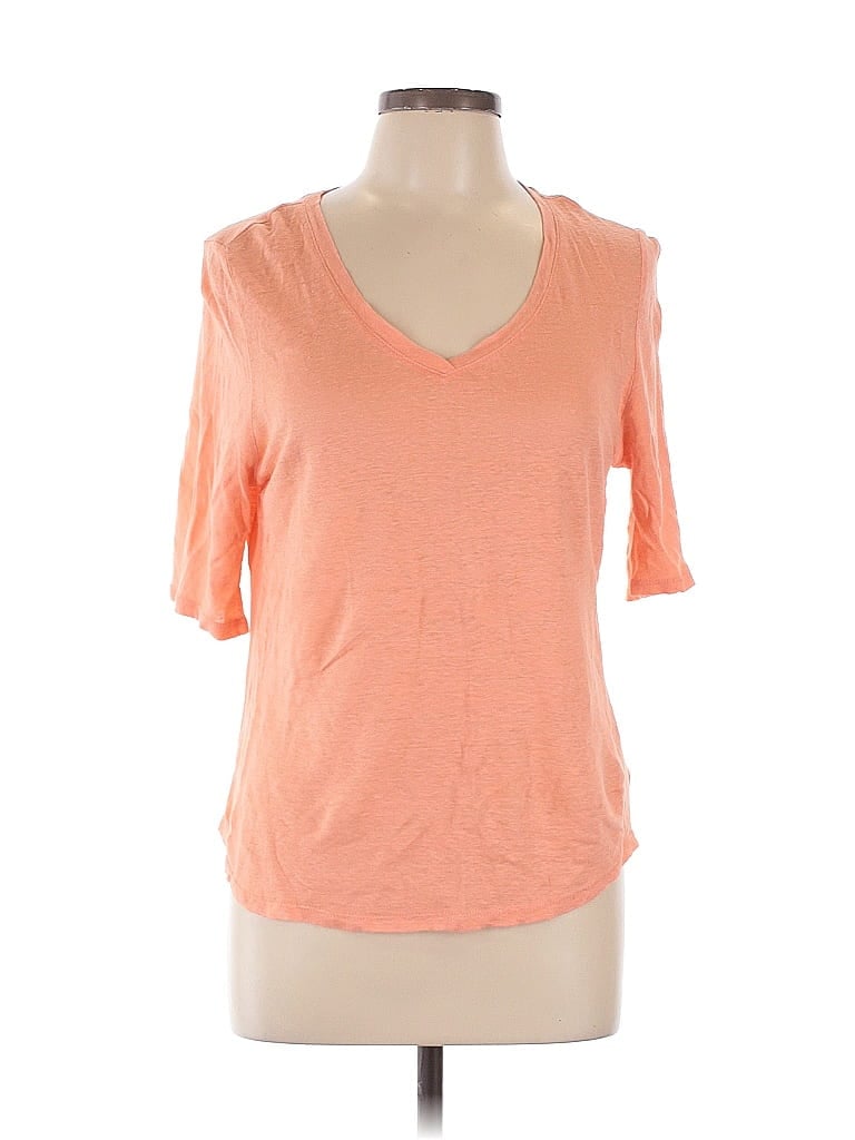 Click to view more detailed imagery on our partner's website Pre-owned Nicole Miller 3/4 Sleeve T-shirt In Orange