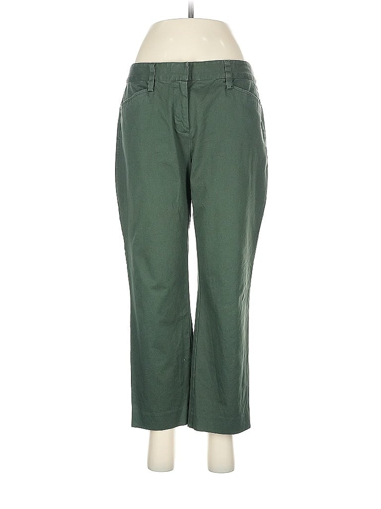 Pre-owned Lands' End Casual Pants In Green