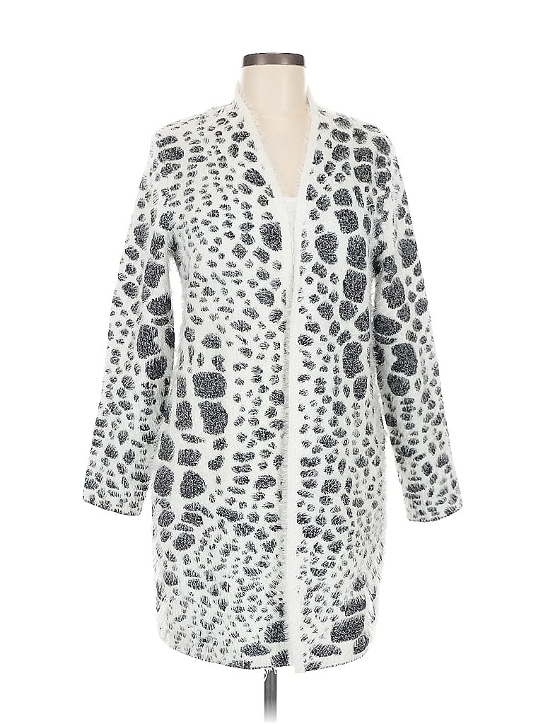 ALFANI Pre-owned Cardigan Sweater In White