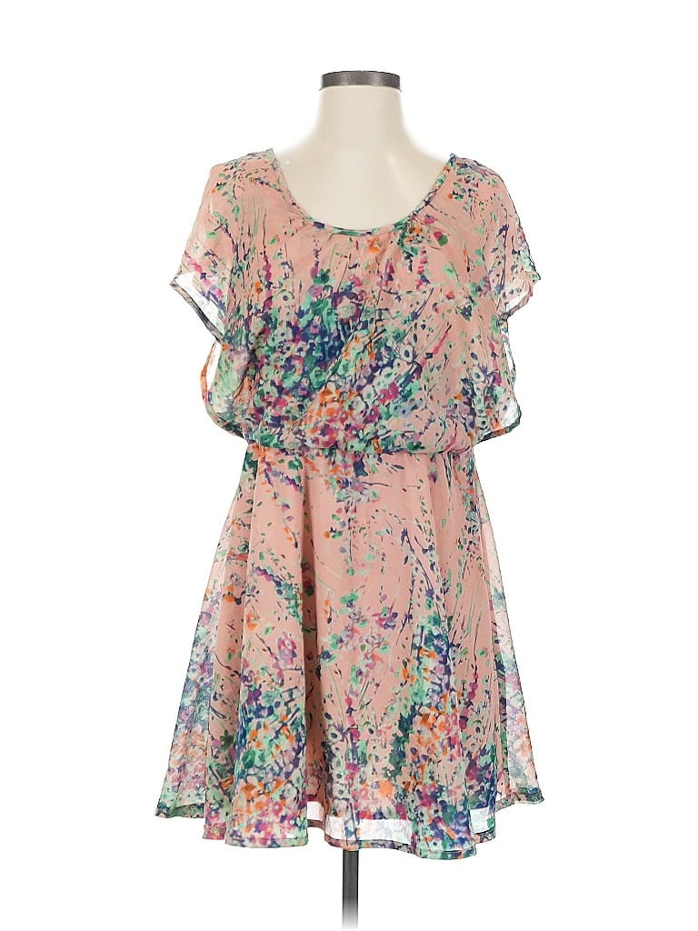 Pre-owned Bar Iii Casual Dress In Pink