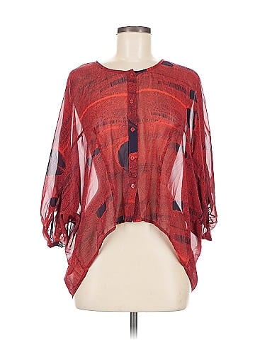 Bar III 3/4 Sleeve Blouse (view 1)
