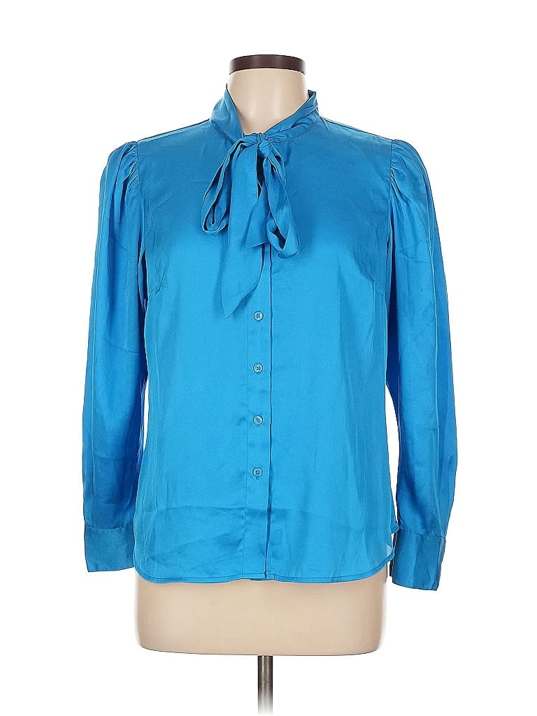 Click to view more detailed imagery on our partner's website Pre-owned Ann Taylor 3/4 Sleeve Blouse In Blue