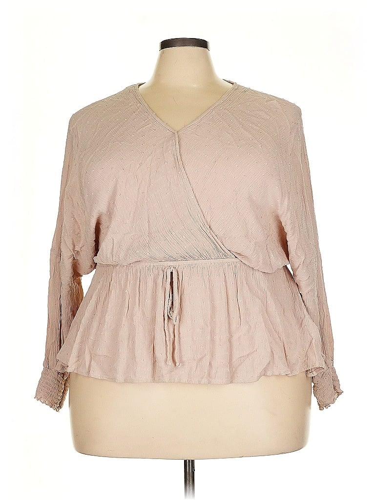 Click to view more detailed imagery on our partner's website Pre-owned Chic Soul (chicsoul.com) Long Sleeve Blouse In Brown