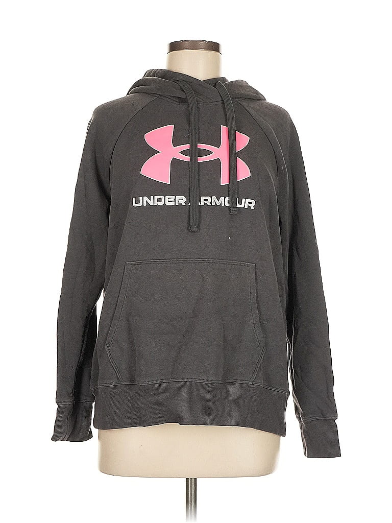 Pre-owned Under Armour Pullover Hoodie In Gray