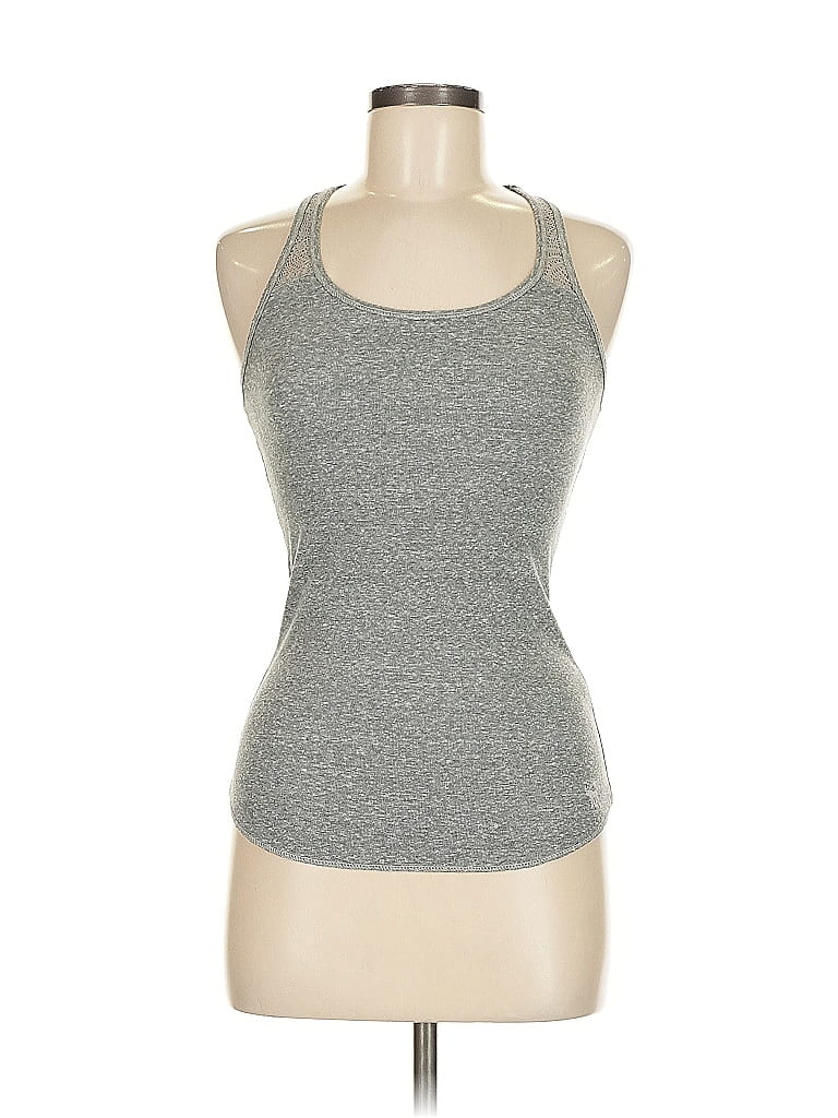 Pre-owned Abercrombie & Fitch Tank Top Gray Halter Neckline Tops