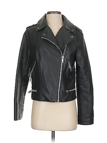 MNG Faux Leather Jacket (view 1)