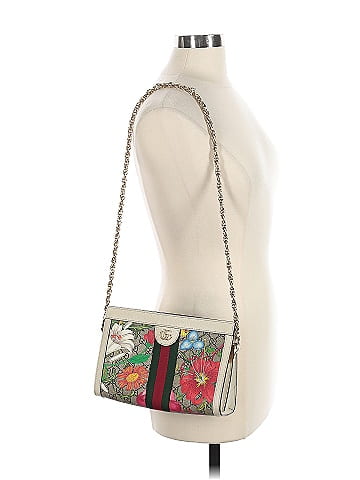 Gucci GG Supreme Monogram Flora Web Small Ophidia Chain Shoulder Bag  (view 2)