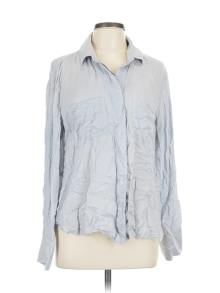 Click to view more detailed imagery on our partner's website Pre-owned Bella Dahl Long Sleeve Button Down Shirt In Gray